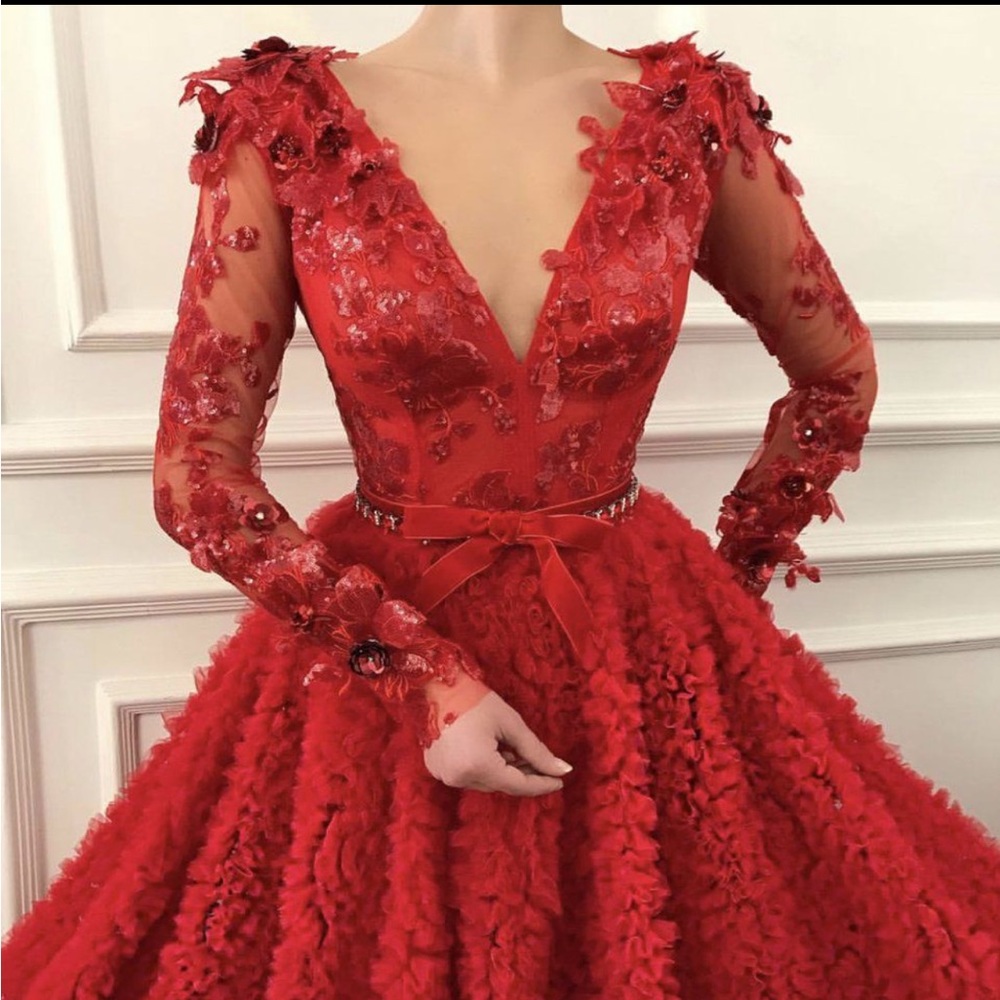 Teuta Matoshi Red Gown